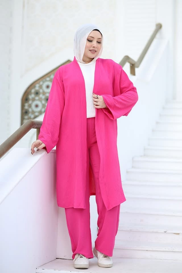Modest, chic and comfort pink Set