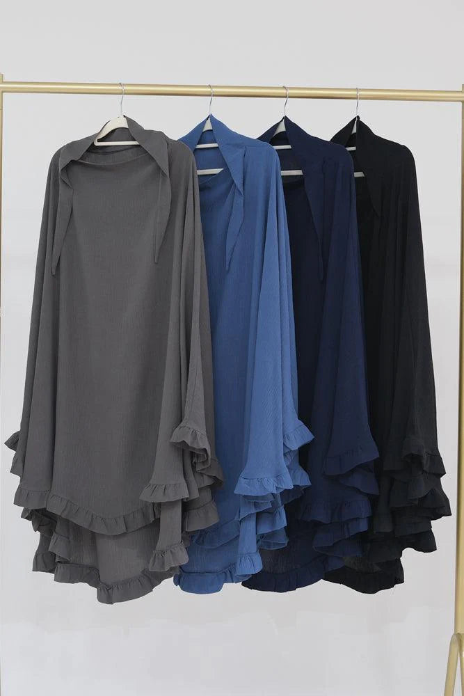 Layer Ruffle Edge Khimar Hijab