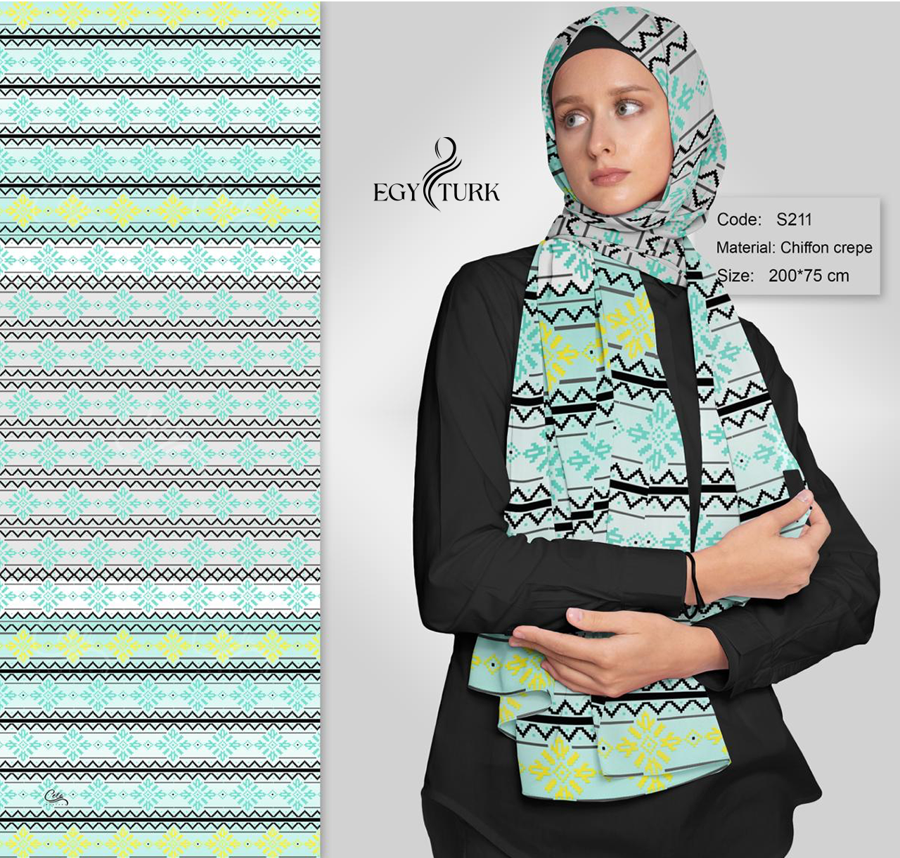 Egy Turk Pastel Chiffon Scarf