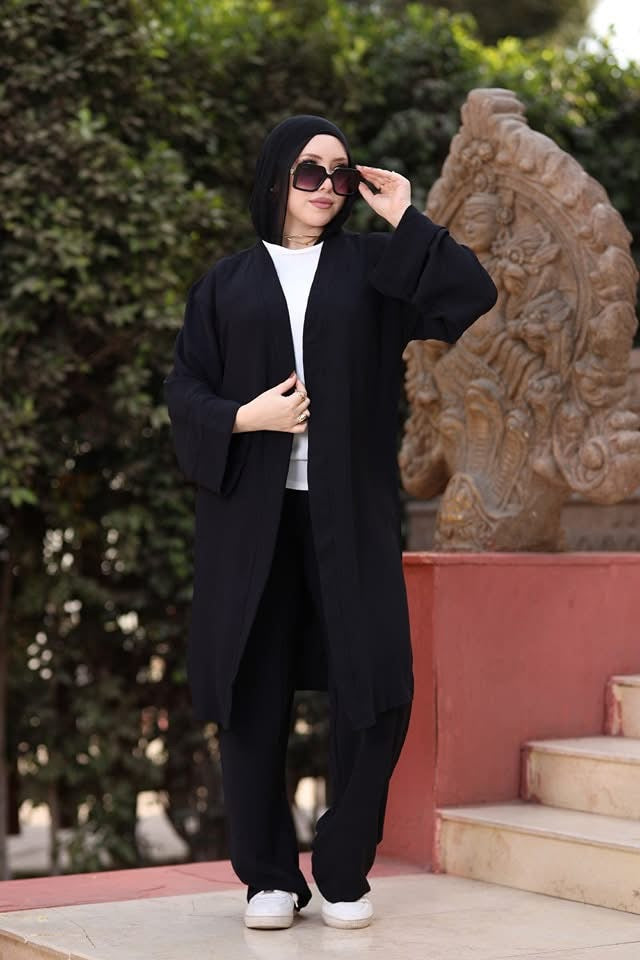 Emerald black Modest Wear Set for Everyday Chic