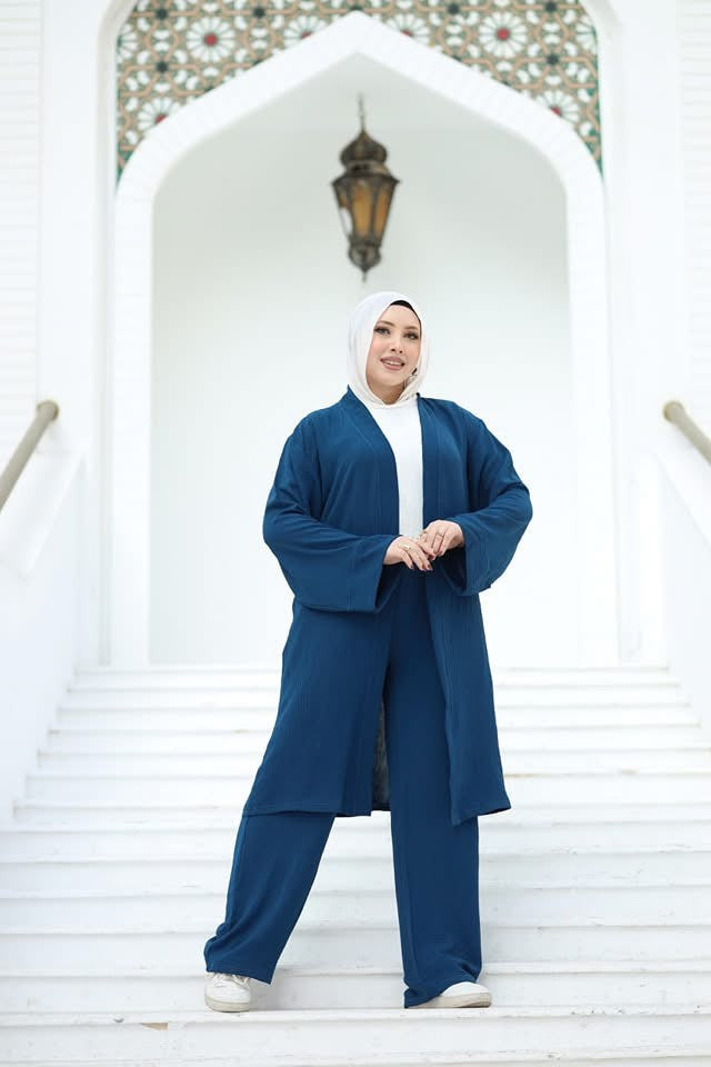 Navy blue Two-Piece Modest Set