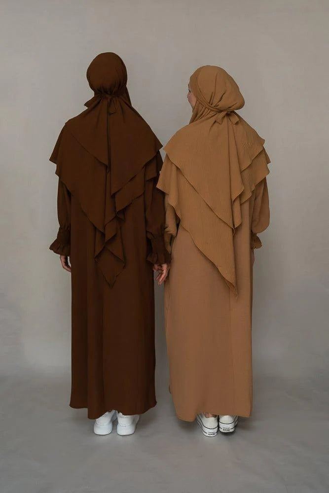 Travel-Friendly A-Cut Abaya with Pockets