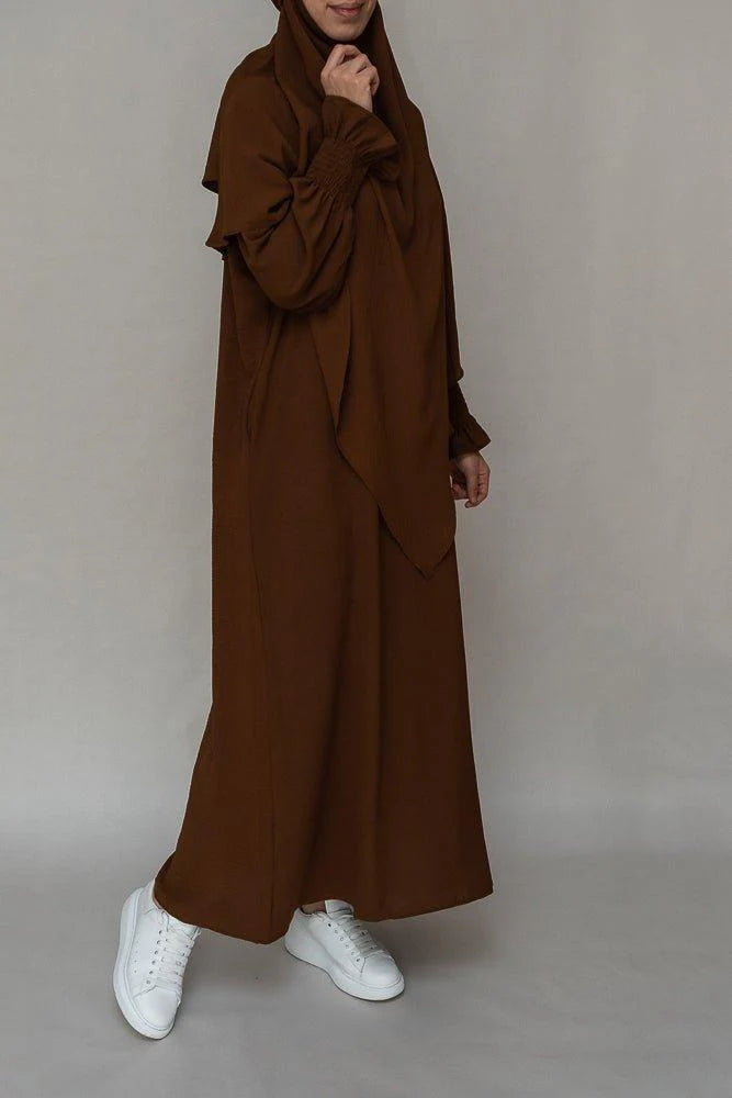 Travel-Friendly A-Cut Abaya with Pockets