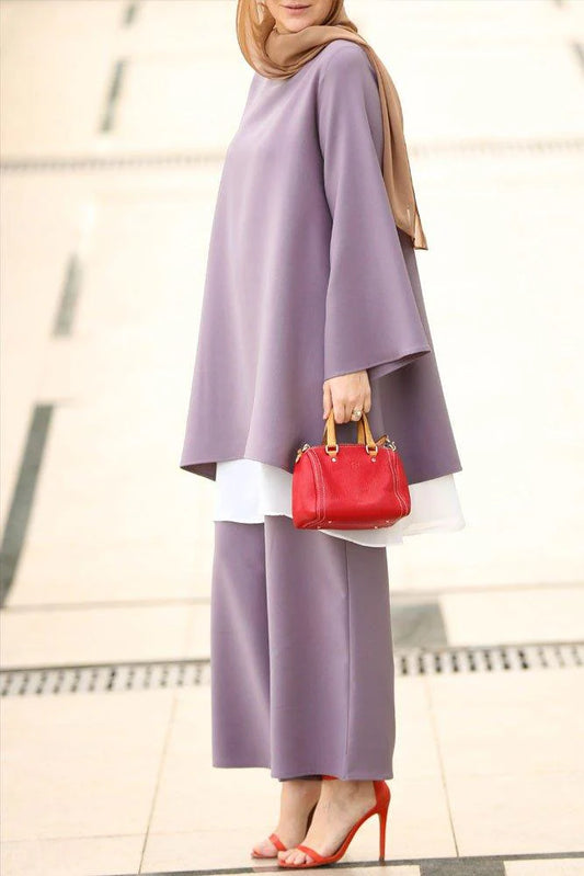 Chic Layered  Palazzo Set for Effortless Elegance