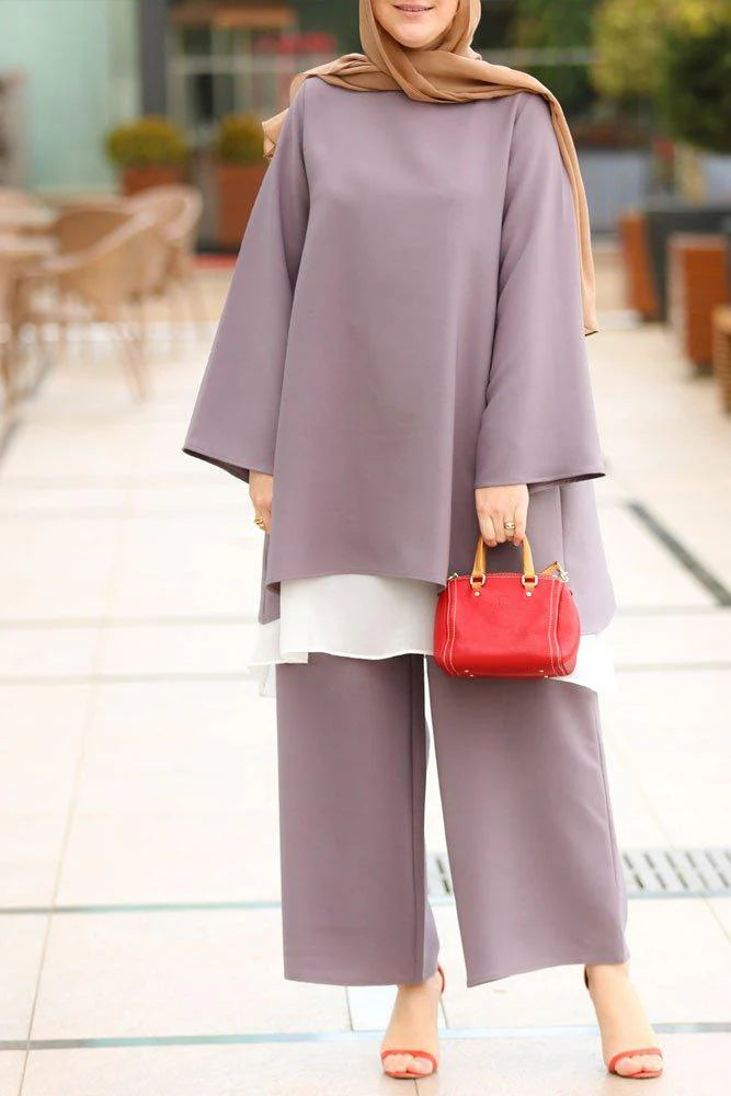 Chic Layered  Palazzo Set for Effortless Elegance