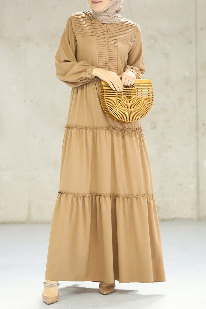 Timeless Beige Maxi Dress
